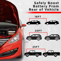 Energizer 6 Gauge Jumper Battery Cables 16 Ft Booster Jump Start - Heavy Duty Booster Cables, UL Listed - Jump-Starters.com roadside assistance store