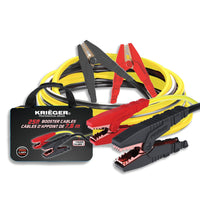 KRB125 Krieger 1-Gauge - Heavy Duty Jumper Battery Cables 25 Ft Booster Jump Start - 25' Allows You to Boost Battery from Behind a Vehicle!