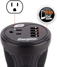 Energizer 150 Watt Cup Inverter image of 9.6A compatible USB