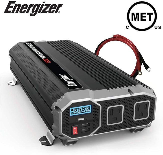 ENK1500 Energizer 1500 Watt 12v DC to 110v AC Power Inverter w/ USB